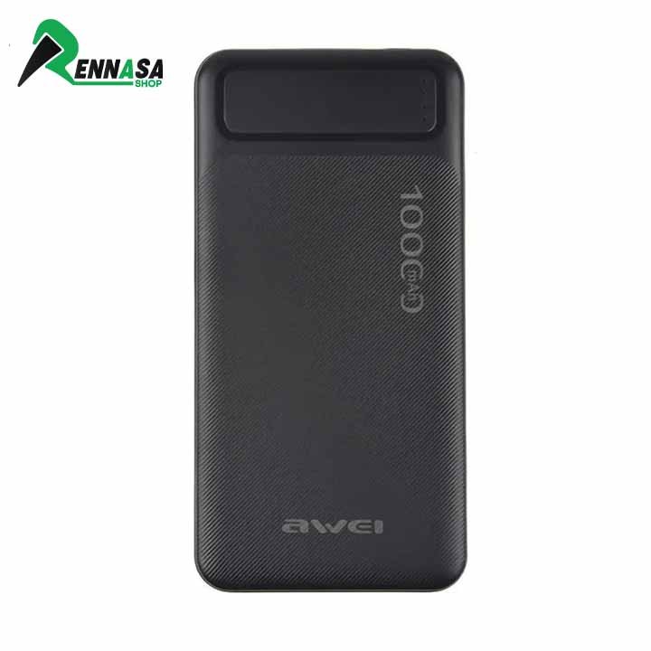Awei P5K 10000mAh Power Bank Fast Charging- Black Color_Rennasa Shop