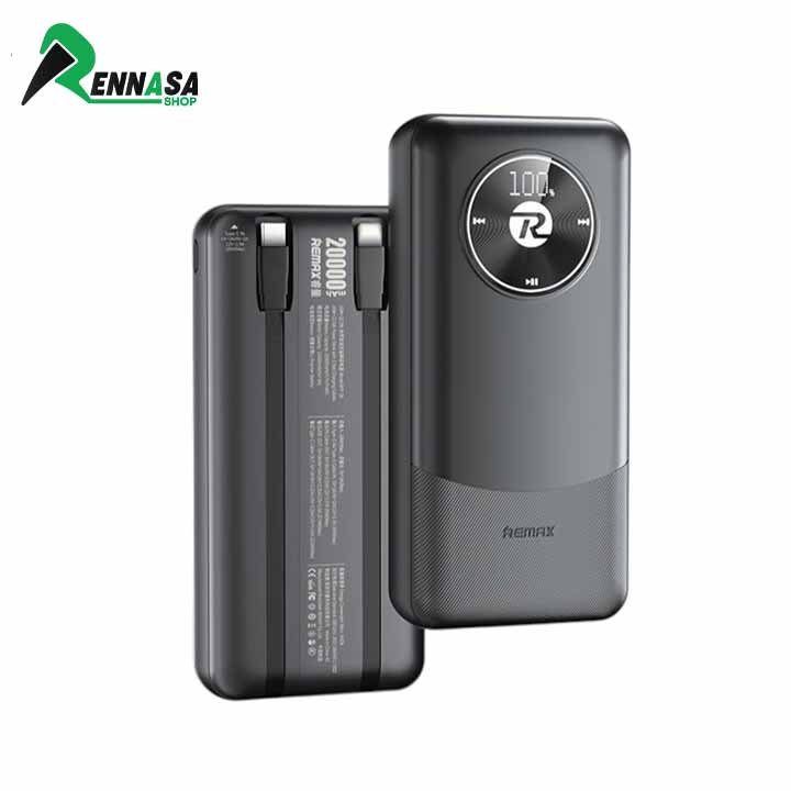 REMAX RPP-38 20000mAh 20W + 22.5W Power Bank With Dual Fast Charging Cable_Rennasa Shop